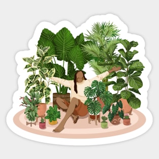 Plant lady 10 Sticker